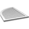 Ekena Millwork Quarter Round Top Left Surface Mount PVC Gable Vent w/ 2"W x 1-1/2"P Brickmould Frame, 24"W x 36"H GVPQL24X3602SN - alternate 5